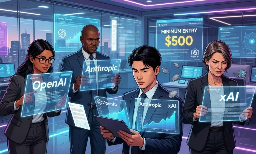 AngelList abre acceso desde USD $500 a fondos con exposición a OpenAI, Anthropic y xAI