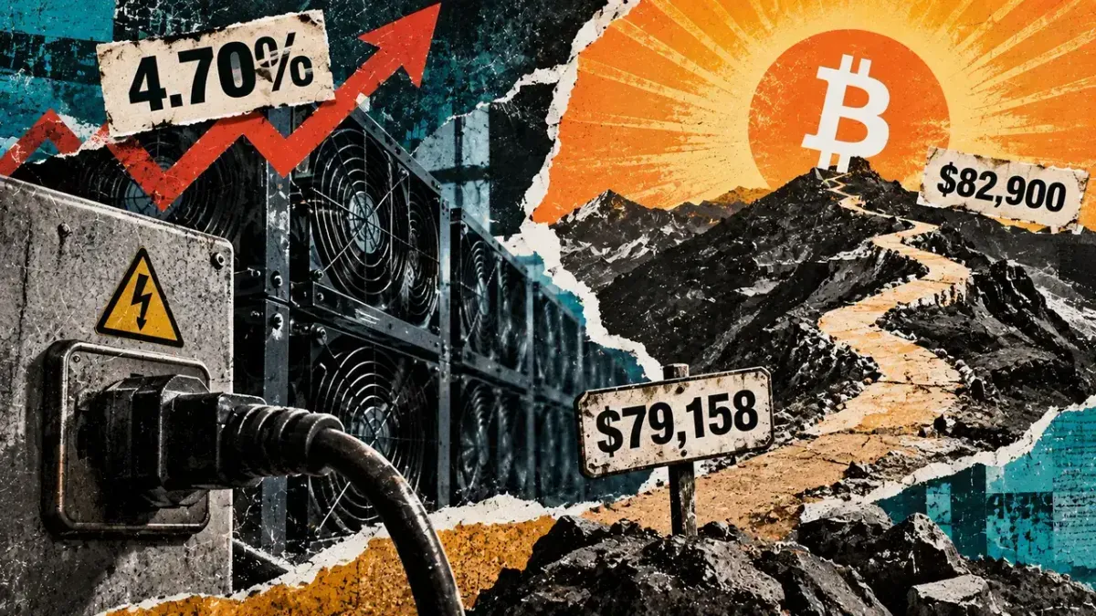 Bitcoin must hit $82,900 to avoid miner margin squeeze amid rising difficulty