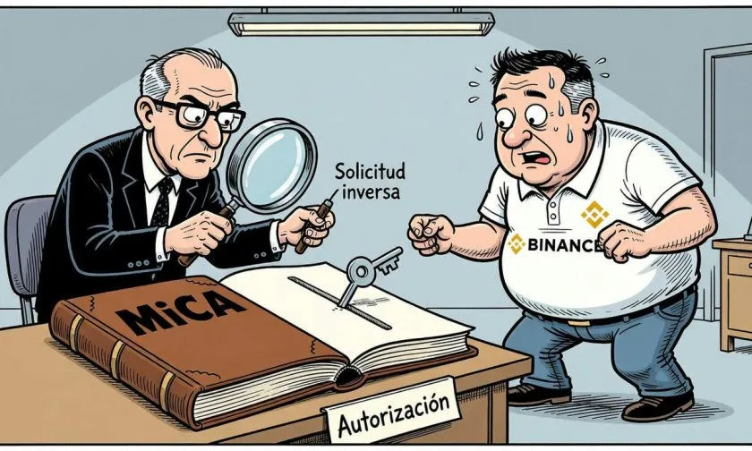 Binance bajo examen en Europa por clientes sin licencia MiCA mientras busca autorización