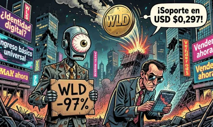 Worldcoin (WLD) cae a mínimos de sesión y borra ganancias de 90 días