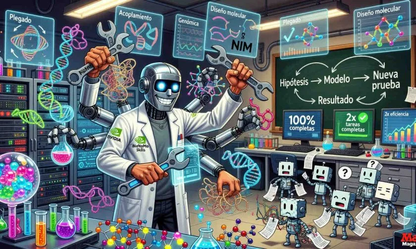 NVIDIA BioNeMo promete científicos IA para biología con más precisión y menos desperdicio de tokens