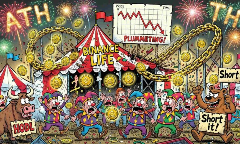 ¿Se acabó la fiesta de $币安人生? Corrección de 27% desde ATH enciende alarmas