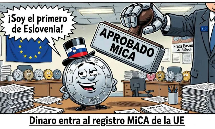 Dinaro: primera stablecoin eslovena registrada en MiCA