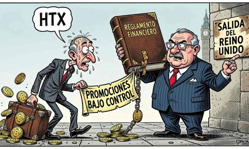 El acuerdo con la FCA bloquea el acceso de nuevos usuarios a HTX en Reino Unido