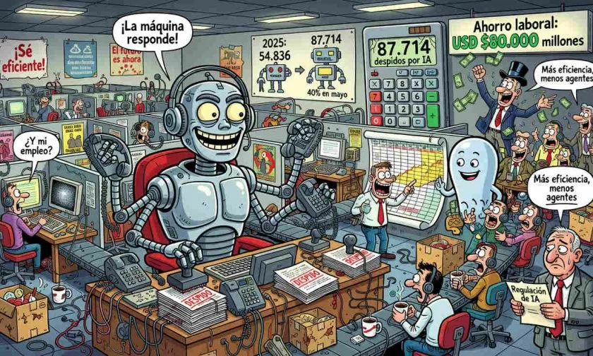 La IA ya representa casi 40% de los despidos anunciados en EE. UU.