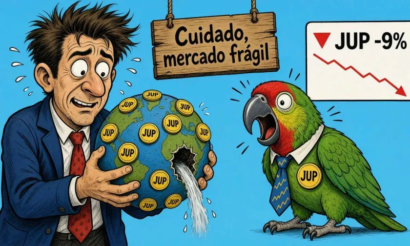 JUP pierde un 9,12% a $0,215 tras fracaso del Clarity Act y desapalancamiento