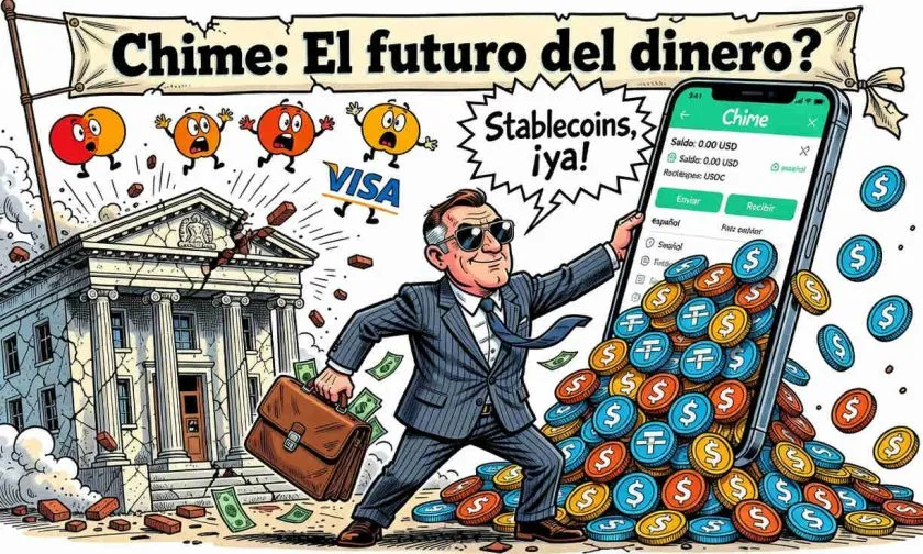 Chime Financial evalúa añadir stablecoins a su app mientras crecen los pagos con ellas