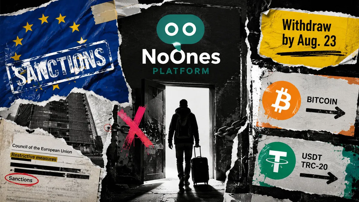 EU sanctions prompt crypto platform to limit operations to withdrawals only
