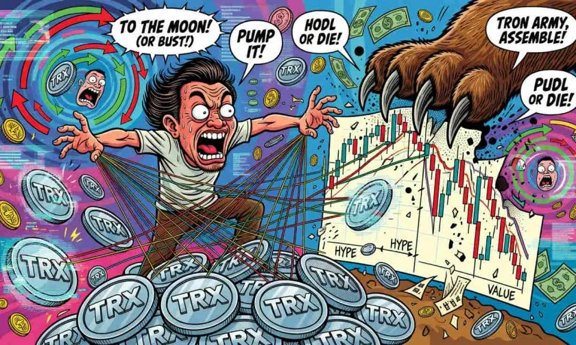 TRON (TRX) ante una encrucijada técnica mientras el volumen cae un 30% en la última jornada