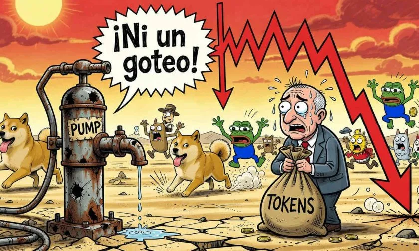 PUMP se desploma un 4.82% y arrastra a los inversores de memecoins a nuevos mínimos