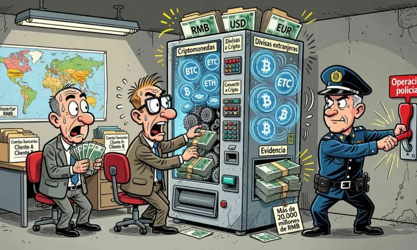 Desarticulación de red en Shanghái mueve más de 20.000 millones de RMB en criptomonedas
