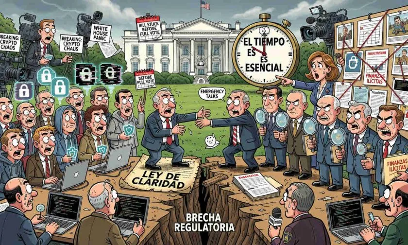 Casa Blanca acelera negociaciones sobre la Ley Clarity ante trabas por DeFi y finanzas ilícitas
