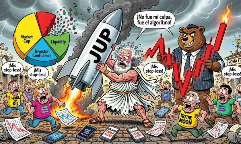 Jupiter ($JUP) se desploma un 6,30% en medio de una corrección generalizada del ecosistema Solana