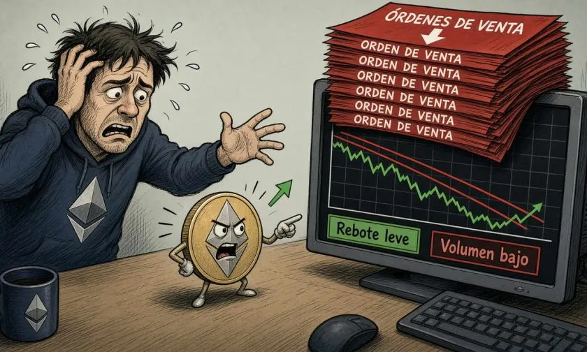ETH muestra leve avance a $2.425,40, pero presión técnica se mantiene