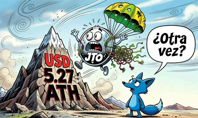 JTO retrocede un 2,72% y despierta temores de otra ola correctiva en Solana