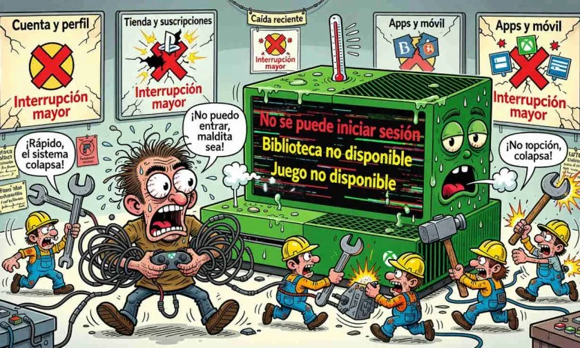 Xbox enfrenta fallo que impide a usuarios iniciar sesión y correr juegos