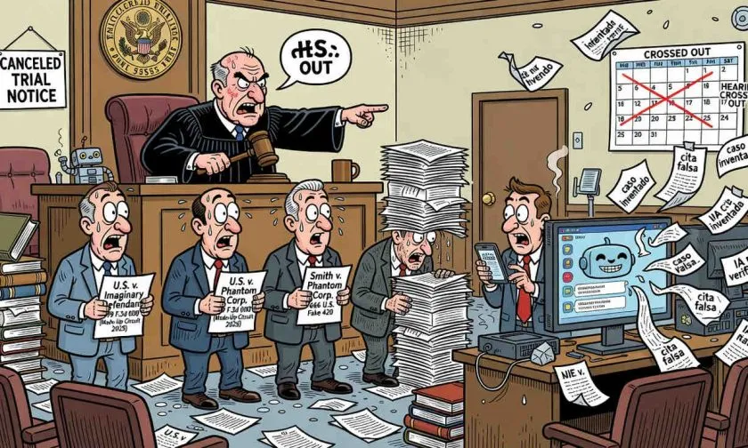 Tribunal en Mississippi expulsa a cuatro abogados tras detectar citas falsas generadas con IA