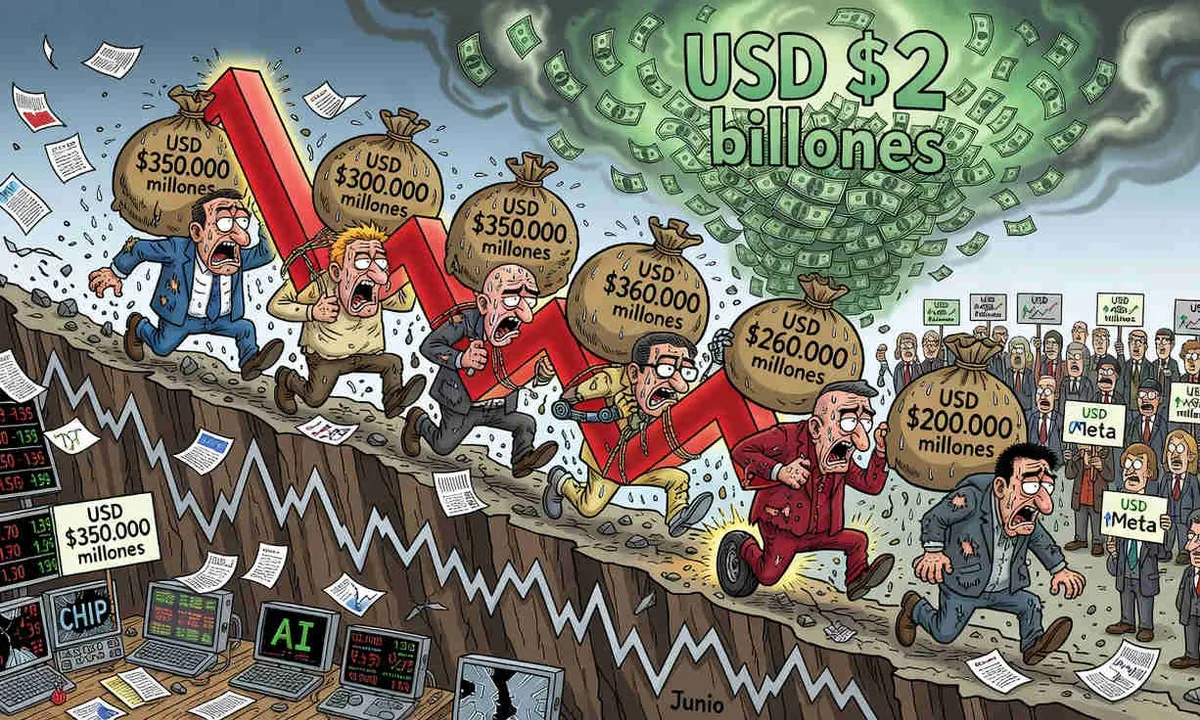 Magnificent Seven borran USD $2 billones y arrastran la caída del S&P 500 en junio