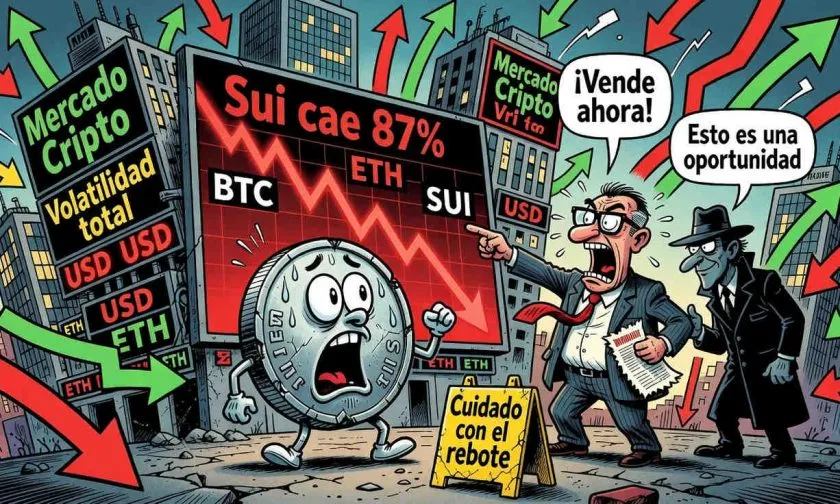 Sui (SUI) intenta un rebote tras caer 87,08% desde su máximo histórico