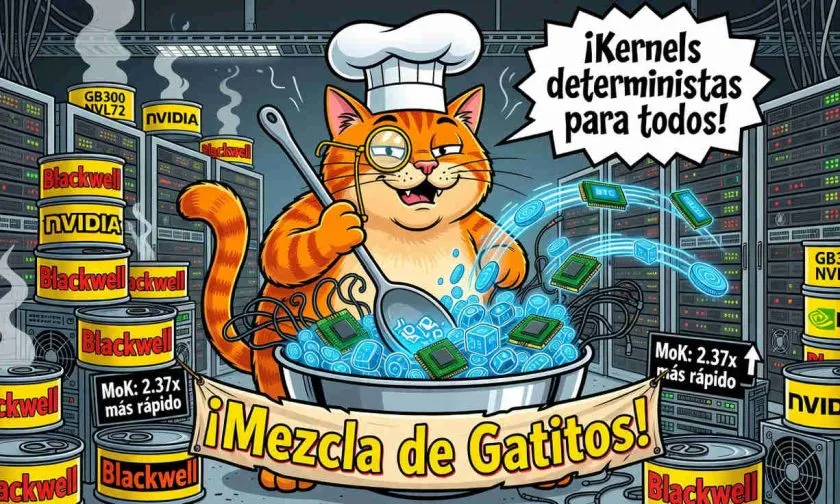 Mixture-of-Kittens de Cursor acelera entrenamiento MoE 2.37x, pero requiere hardware caro