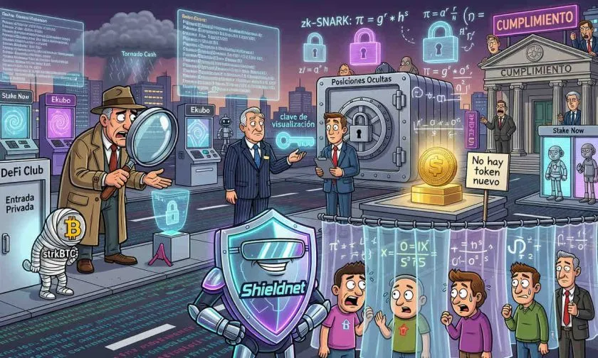 Starknet lanza Shieldnet: tecnología ZK para ocultar transferencias y proteger saldos en DeFi
