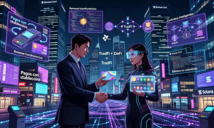 Emisor de tarjetas en Corea del Sur se alía con Solana para probar pagos con stablecoins y DeFi