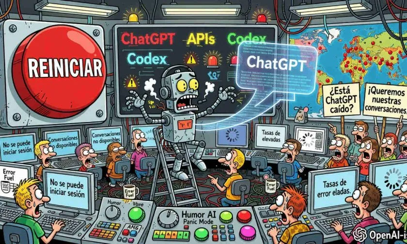 ChatGPT vuelve a funcionar tras interrupción global que alcanzó las API de OpenAI
