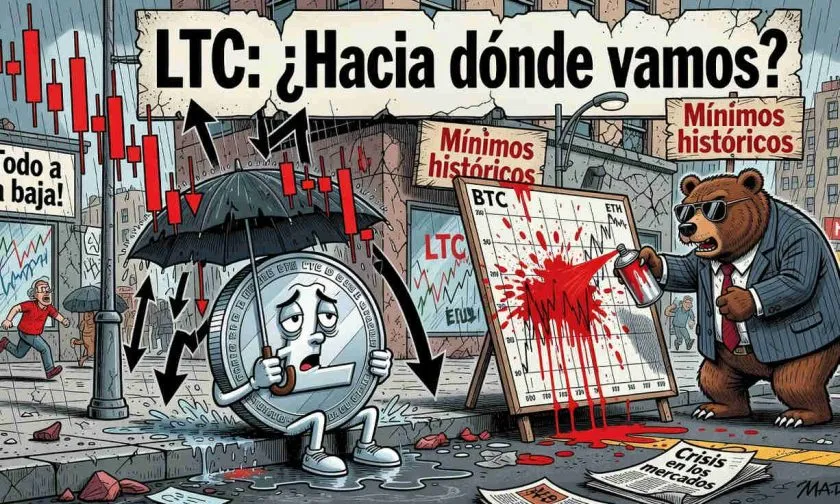 Litecoin se hunde un 63% en un año y coquetea con mínimos históricos