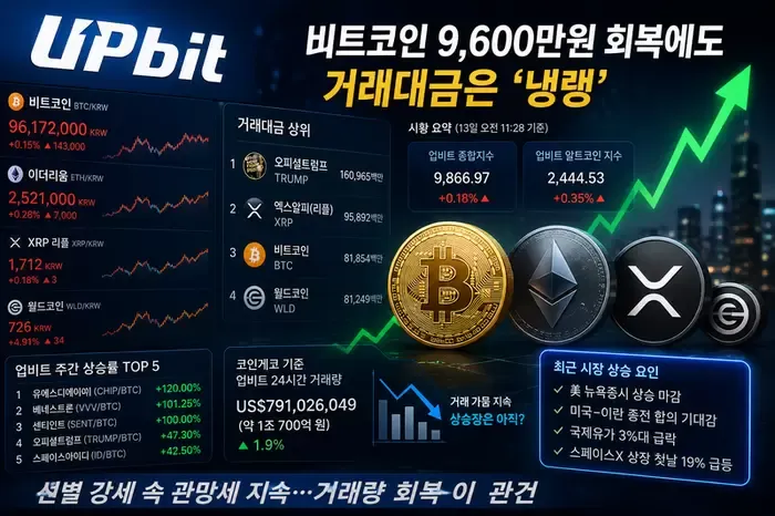 스페이스X 효과에도 업비트 관망세…트럼프 코인·월드코인만 웃었다