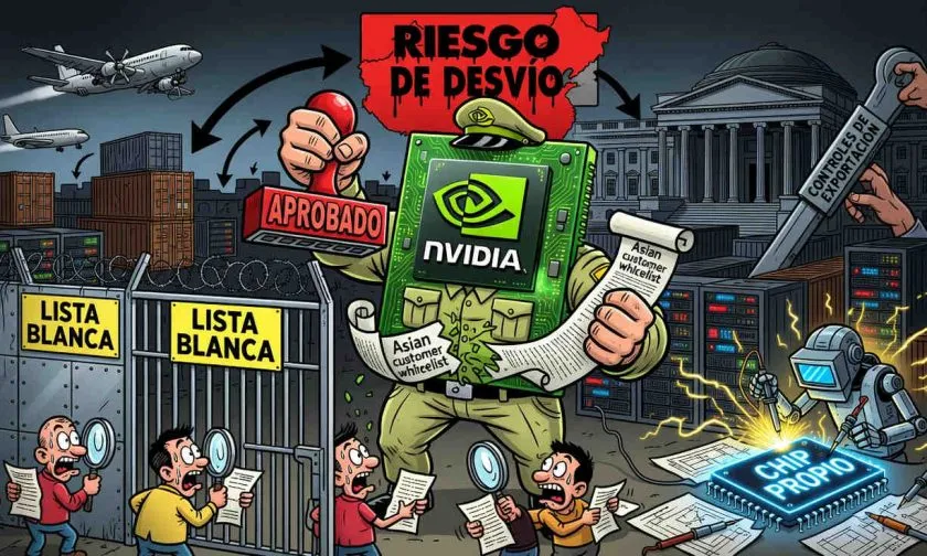 NVIDIA elimina más de 50% de sus clientes de chips IA en Asia por riesgo de desvíos a China