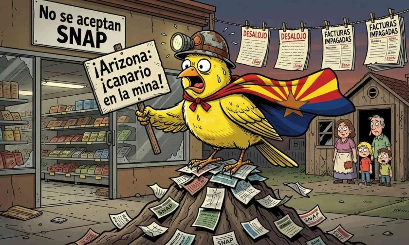 Casi la mitad de beneficiarios de SNAP en Arizona se pierden en un año