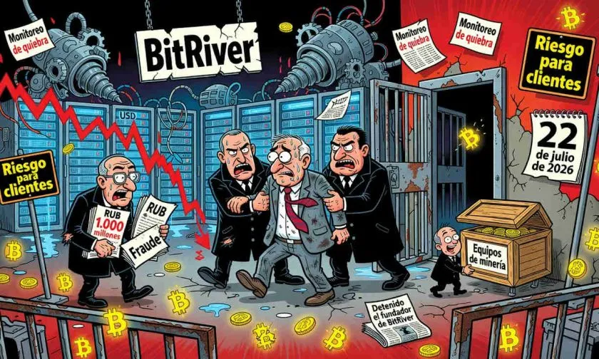 Fundador de BitRiver queda detenido por presunto fraude de RUB 1.000 millones