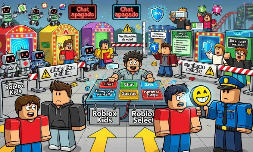 Roblox lanza cuentas Kids y Select con más controles parentales para menores de 16 años