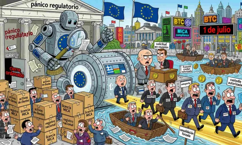 Europa cierra la puerta cripto sin licencia: MiCA deja a cientos de firmas al borde de la salida