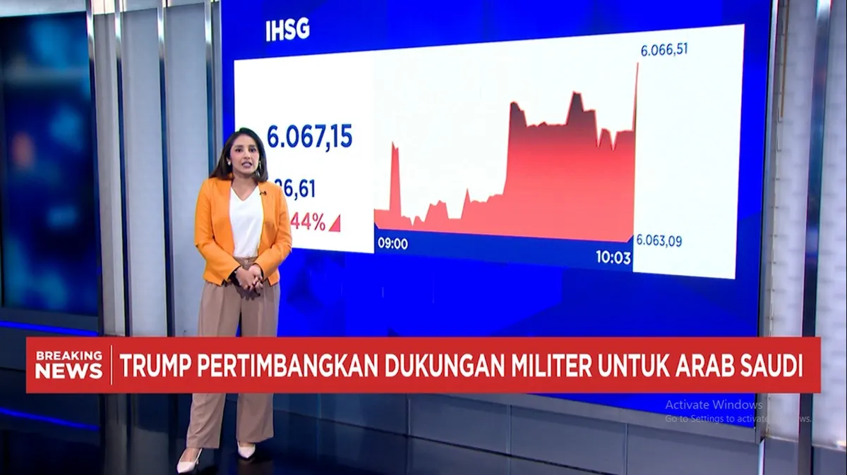 Dukungan militer Trump untuk Arab Saudi picu kejatuhan IHSG dan rupiah
