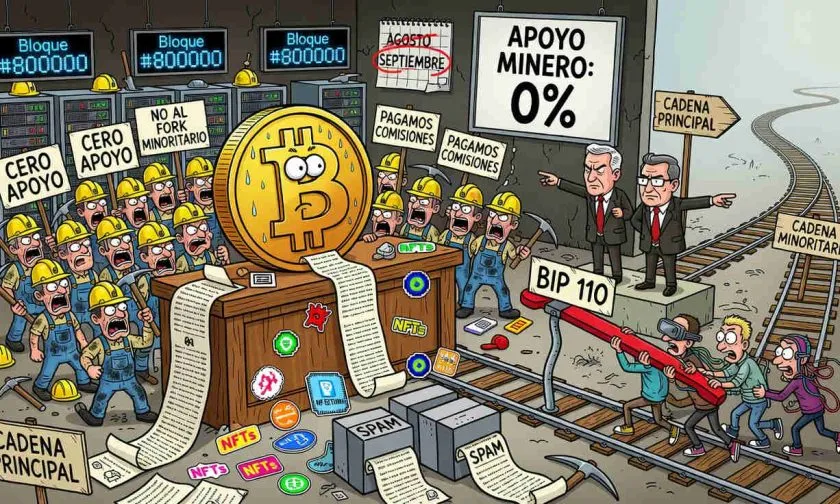 Propuesta BIP-110 se acerca a su fecha límite con cero apoyo de los mineros Bitcoin