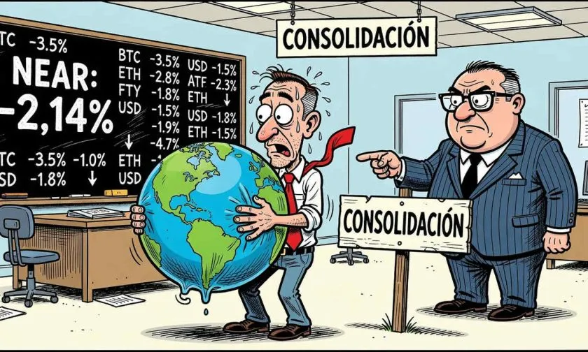 NEAR cae un 2,14 % mientras el mercado cripto enfrenta toma de ganancias
