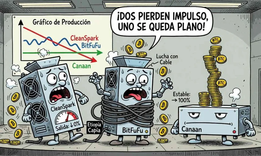 Septiembre trae menor producción de bitcoin para CleanSpark y BitFuFu