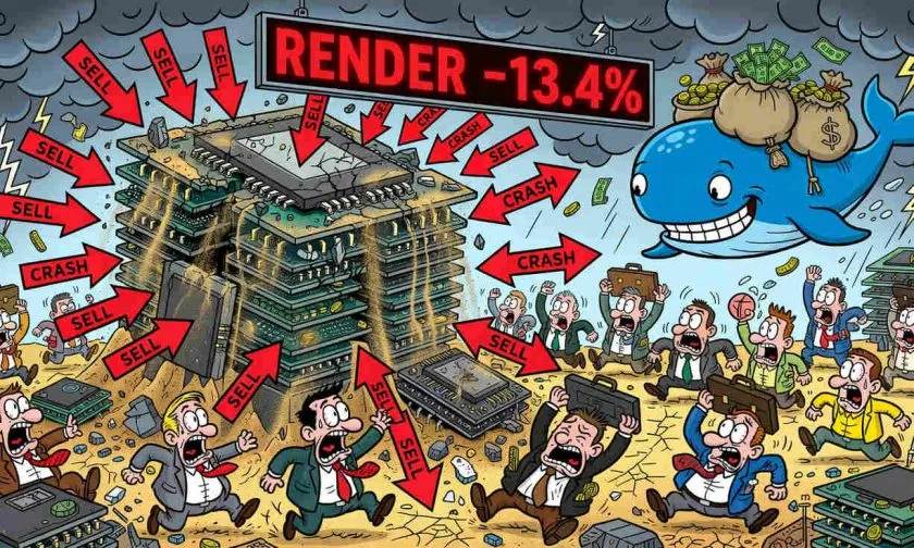 Render se desploma un 13,45% en 24 horas: ¿oportunidad de compra o señal de capitulación?
