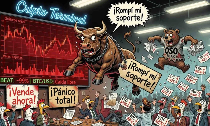 BEAT se desploma 21% tras romper soporte clave y activar ola de liquidaciones