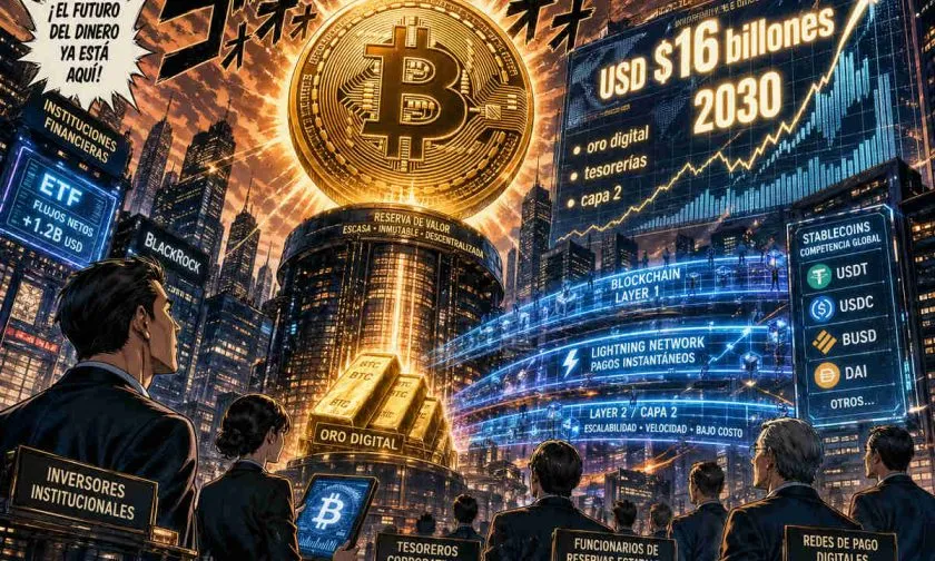 Ark Invest proyecta que Bitcoin alcance una capitalización de USD $16 billones para 2030