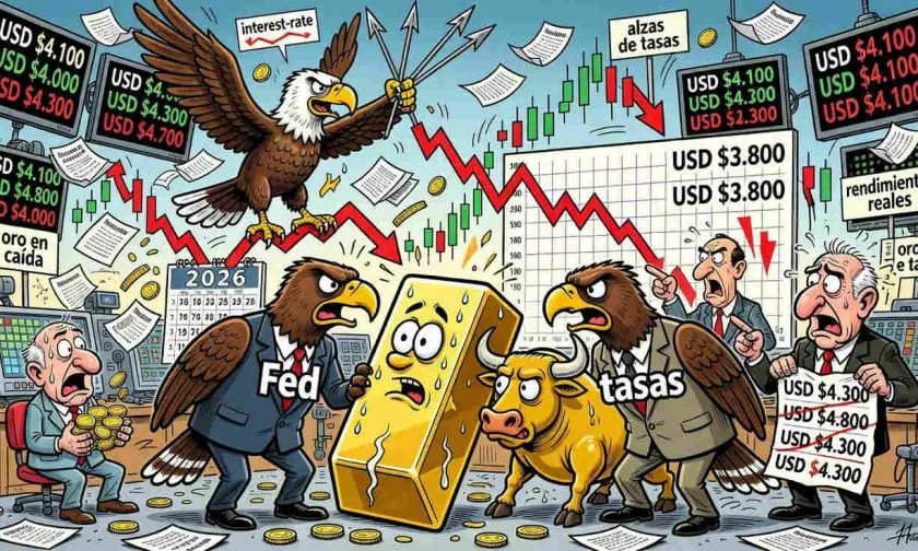 Deutsche Bank advierte riesgo de caída para el oro si la FED eleva las tasas
