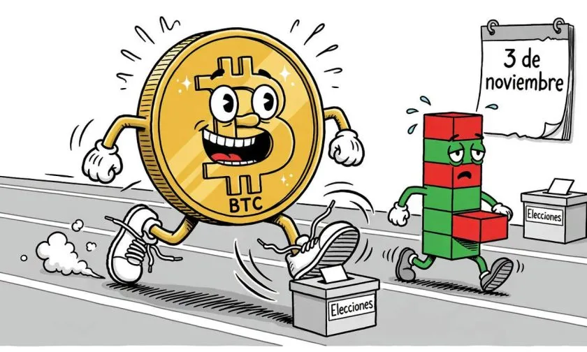 Historico de elecciones apunta a una subida del 53,7 por ciento para bitcoin