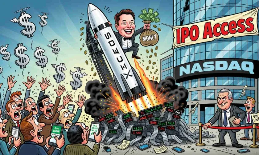 SpaceX prepara histórica asignación minorista de hasta 25% en su IPO de USD $75.000 millones
