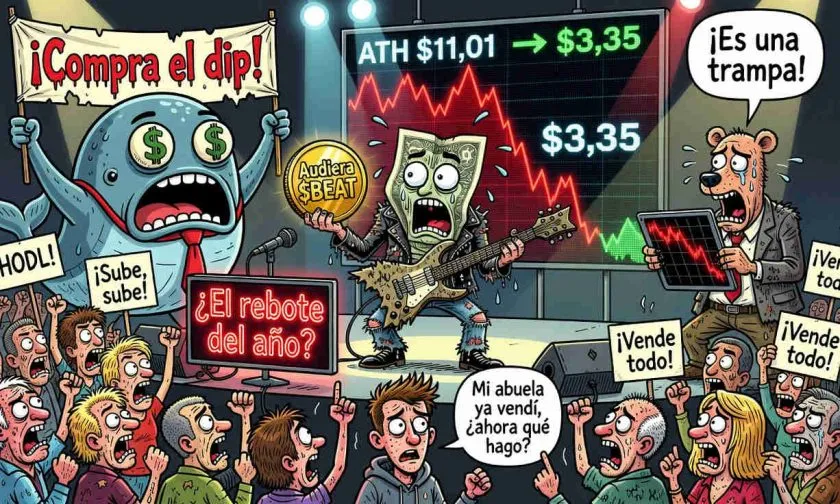 Audiera $BEAT se dispara un 15 % y el volumen explota: ¿rebote real o trampa para alcistas tardíos?