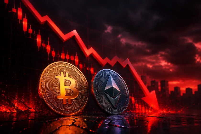 سعر البيتكوين يهبط دون 62 ألف دولار والإيثيريوم تتراجع بنسبة 6% وسط موجة بيع جديدة