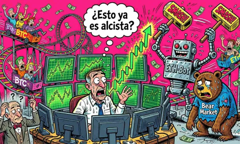 Ether salta un 4,45% y desafía la tendencia bajista mientras el volumen señala acumulación