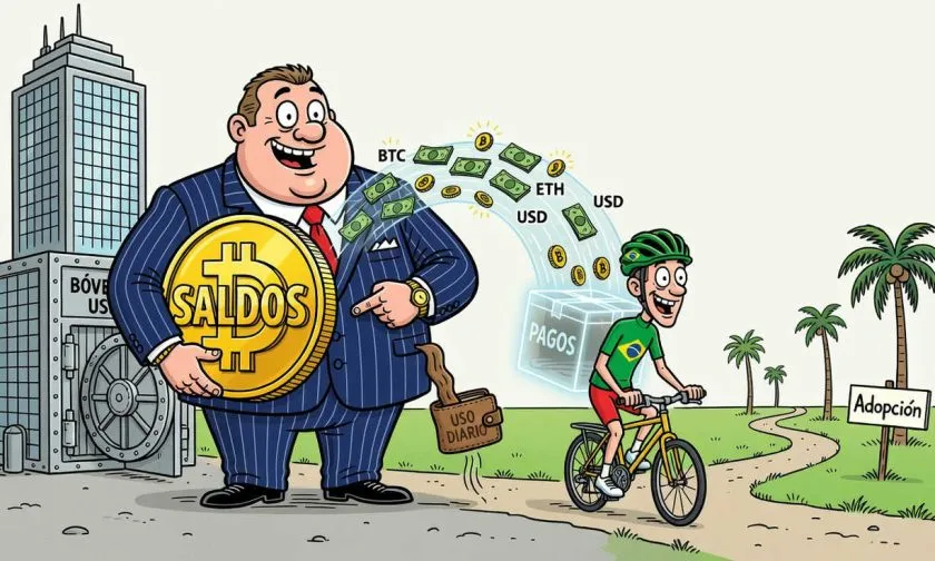 Brasil lidera adopción cripto mientras EE. UU. acumula riqueza digital