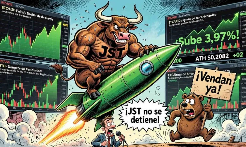 JST despierta con un salto del 3,97% y se consolida en USD $0,1022: ¿próxima parada el ATH?