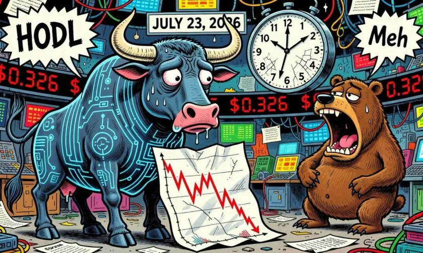Tron (TRX) se aferra a los $0.326 en medio de baja actividad y señales de consolidación (23 de julio)